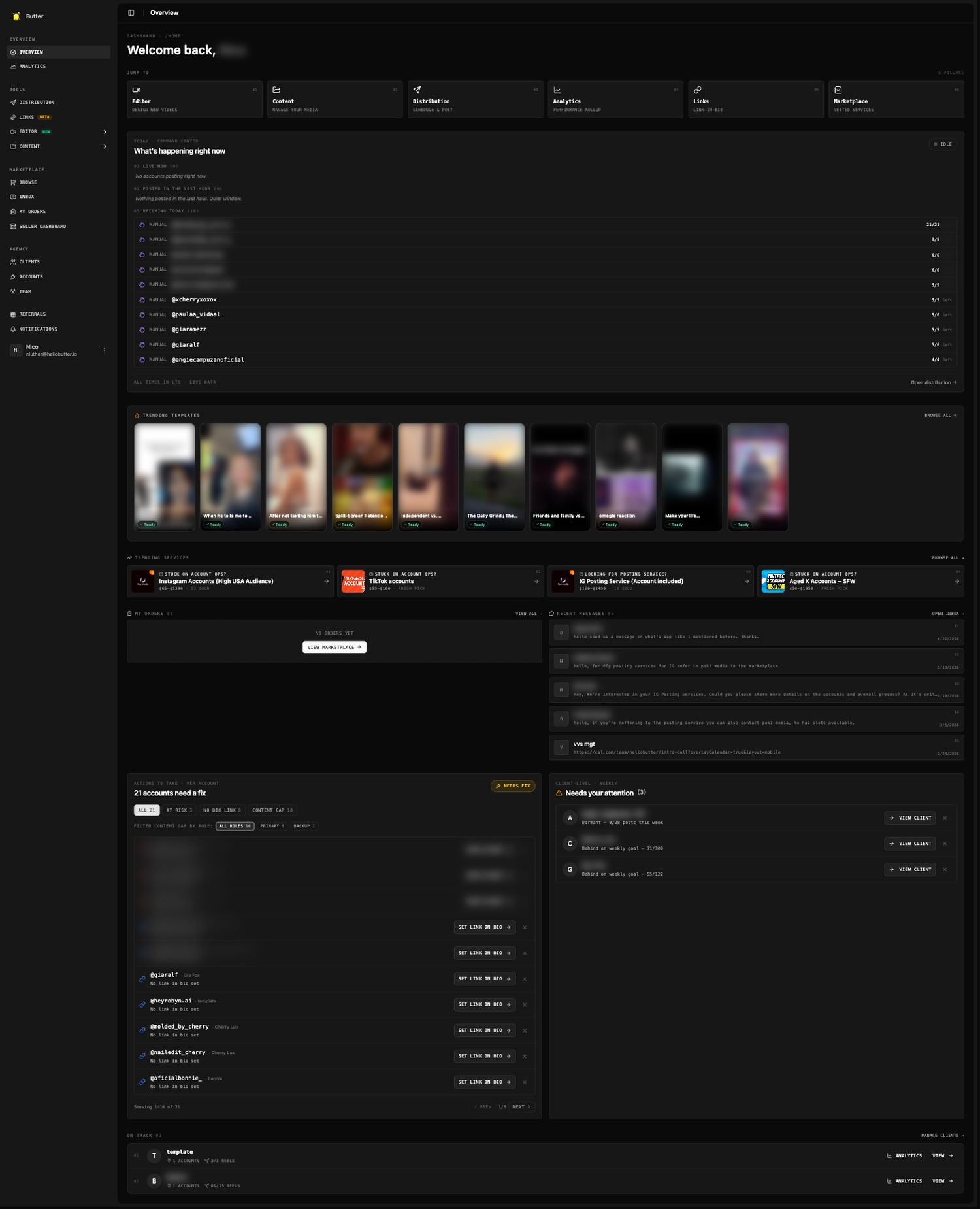 Redesigned User Experience in Butter v2